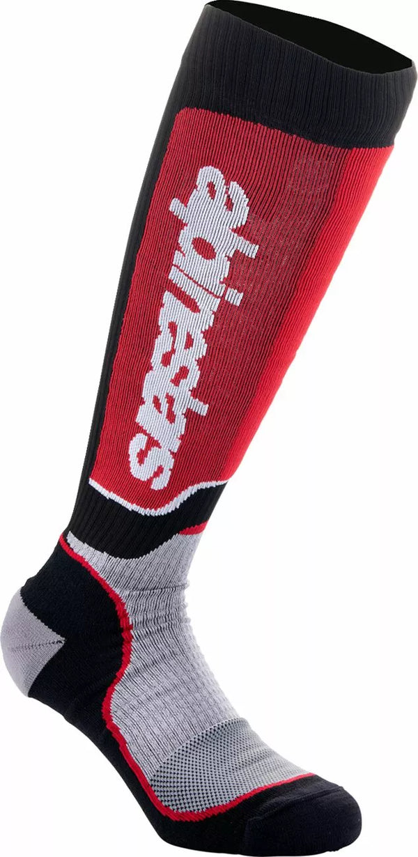 Alpinestars (MX) Sock MX Plus BLK/Red/Gy L 4702324-1215-L