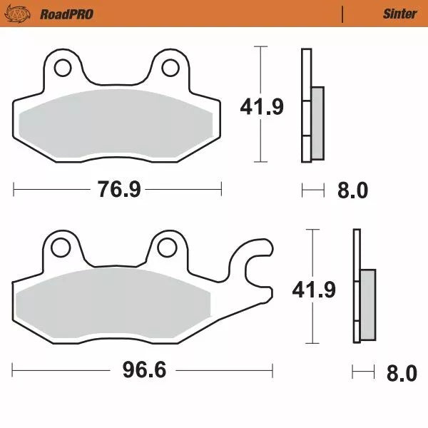 Moto-Master Brake Pad Sinter Sinter 402902