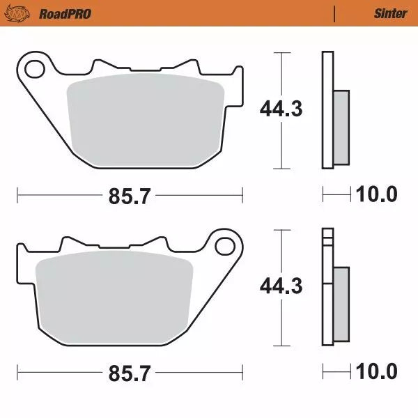 Moto-Master Brake Pad Sinter Sinter 411802