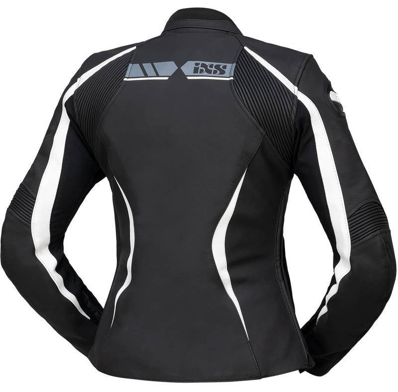 ixs lady mc-leather jacket ld RS-600 1.0 black /gray /white