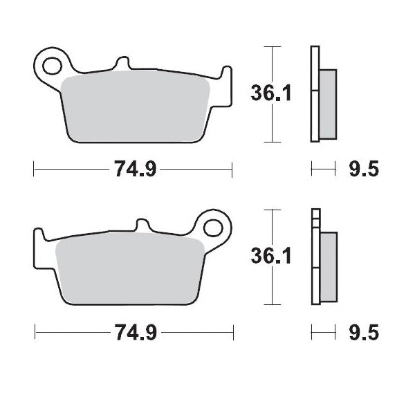 Moto-Master Brake Pad Racing 091811