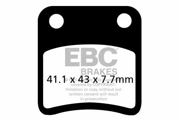 EBC Brake Pad Scooter Carbon SFAC257