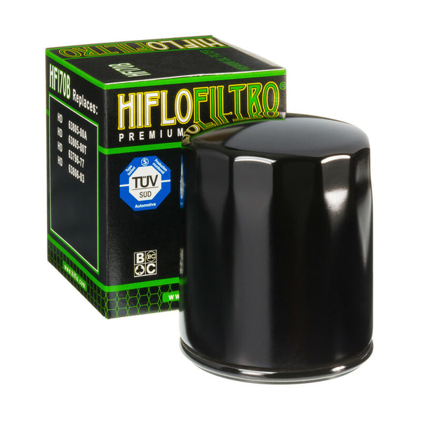 Filtru de ulei Hiflofiltro Black Glossy - HF170B HF170B