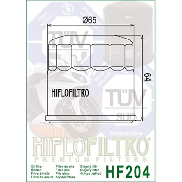 HIFLOFILTRO Filtru de ulei Chrome - HF204C HF204C