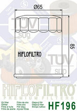 HIFLOFILTRO Oil Filter - HF196 HF196