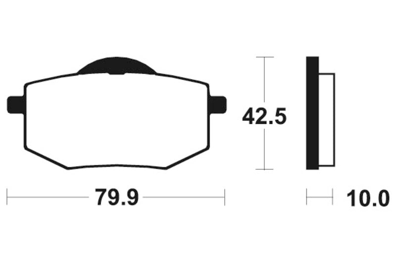 Tecnium Street Organic Brake Pads - MA116 1022338