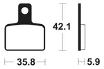 Tecnium Street Organic Brake Pads - MA395 1022503