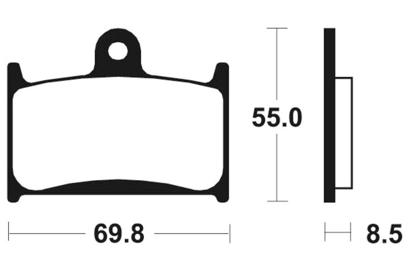 Tecnium Racing Sintered Metal Carbon Frumb Pad - MCR124 1022571