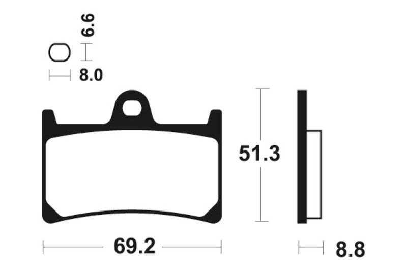 Tecnium Racing Sintered Metal Carbon Pads - MCR134 1022574