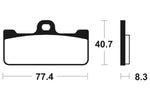 Tecnium Racing Sintered Metal Carbon Frumb Pads - MCR195 1022580