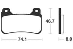 Tecnium Racing Sintered Metal Carbon Frumb Pads - MCR309 1022593