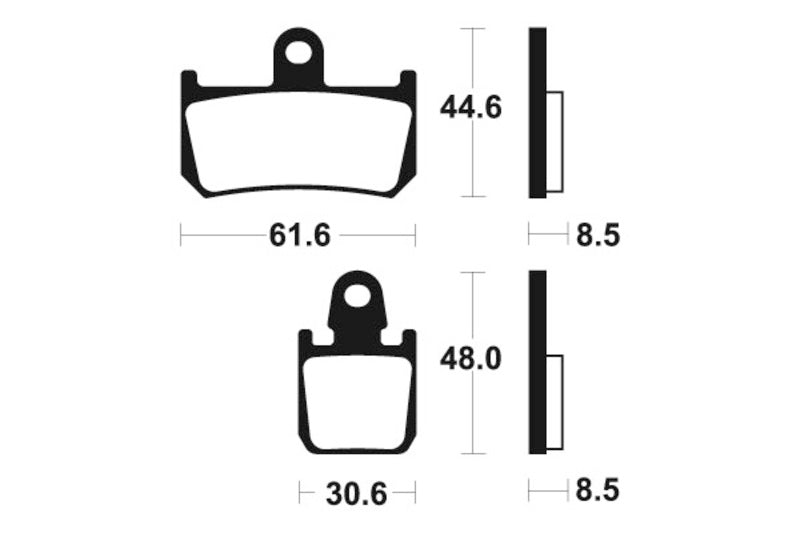 Tecnium Racing Sintered Metal Carbon Frumb Pads - MCR339 1022595