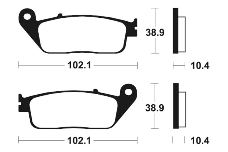 Tecnium Scooter Organic Brake Pads - ME154 1022618