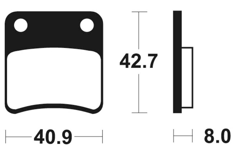 Tecnium Scooter Brake Organic Pad - ME170 1022622