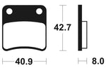 Tecnium Scooter Brake Organic Pad - ME170 1022622