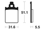 Tecnium Scooter Brake Organic Pad - ME180 1022627