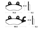 Tecnium Scooter Brake Organic Pad - ME188 1022628