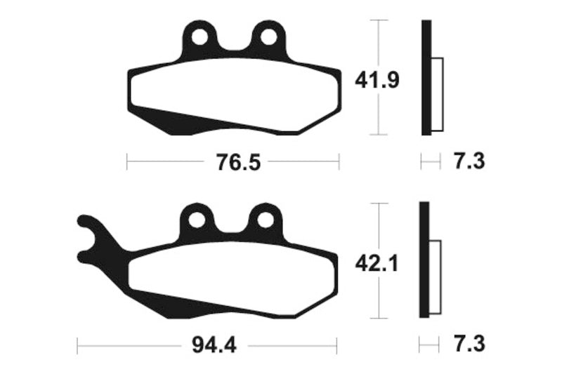 Tecnium Scooter Brake Organic Pad - ME189 1022629