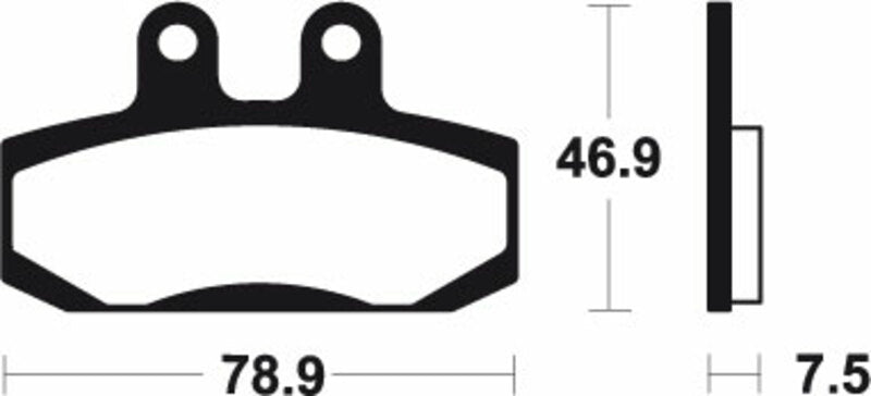 Tecnium Scooter Brake Organic Pad - ME196 1022633