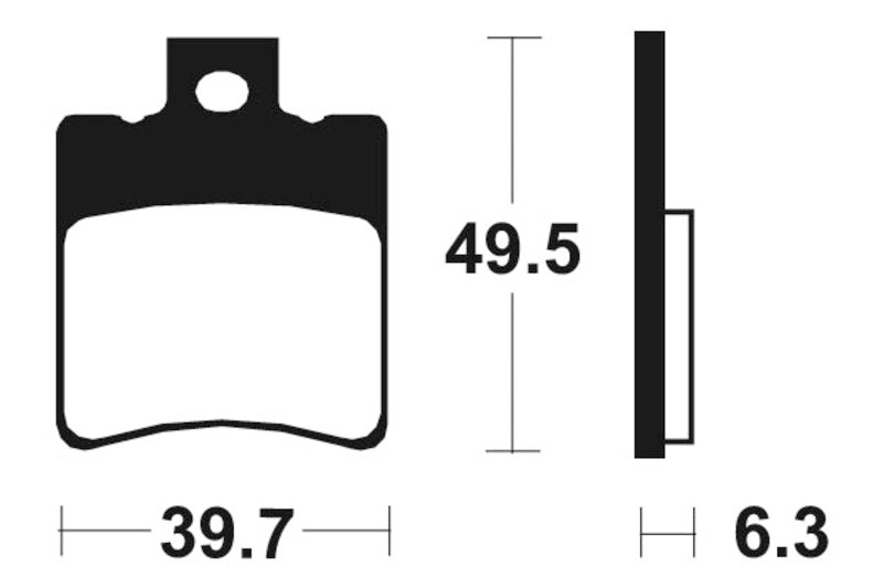 Tecnium Scooter Brake Organic Pad - ME197 1022634