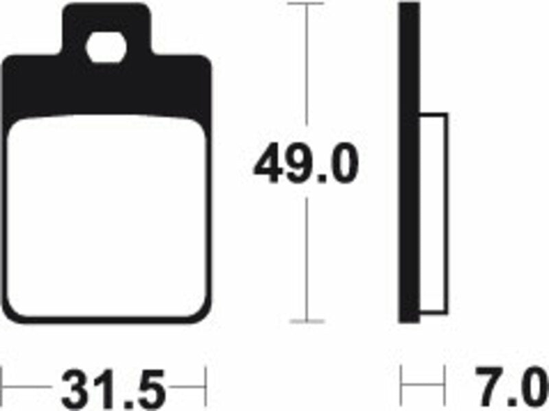 Tecnium Scooter Brake Organic Pad - ME212 1022639