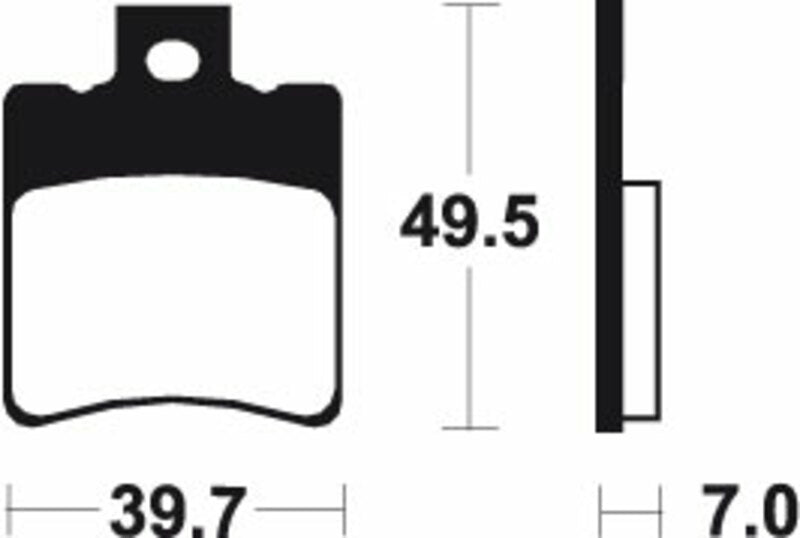 Tecnium Scooter Brake Organic Pad - ME225 1022645