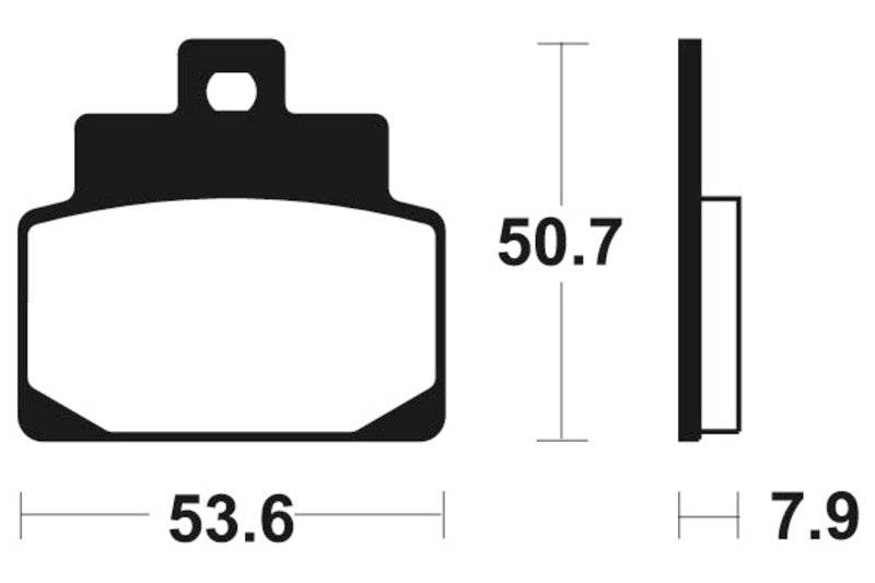 Tecnium Scooter Brake Organic Pad - ME248 1022654