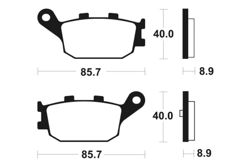 Tecnium Scooter Brake Organic Pad - ME253 1022656