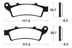 Tecnium Scooter Brake Organic Pad - ME261 1022658