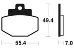 Tecnium Scooter Brake Organic Pad - ME272 1022660