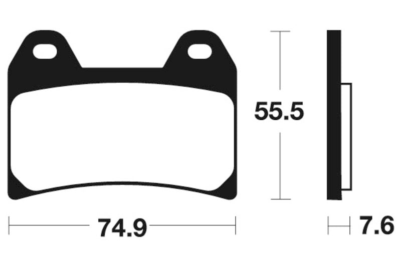 Tecnium Scooter Brake Organic Pad - ME277 1022664