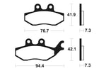 Tecnium Scooter Brake Organic Pad - ME280 1022665