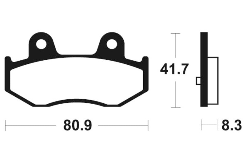 Tecnium scooter organic brake pads - ME281 1022666