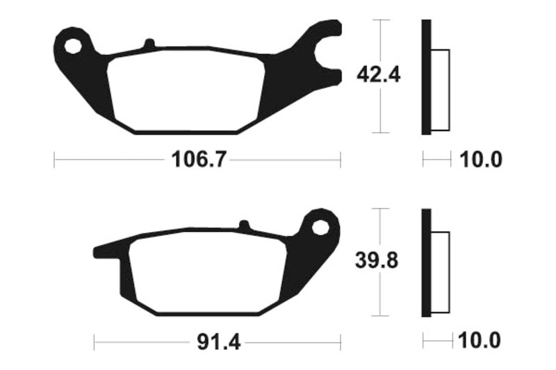 Tecnium Scooter Brake Organic Pad - ME284 1022667