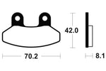 Tecnium Scooter Brake Organic Pad - ME292 1022669