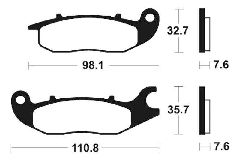 Tecnium Scooter Brake Organic Pad - ME297 1022671