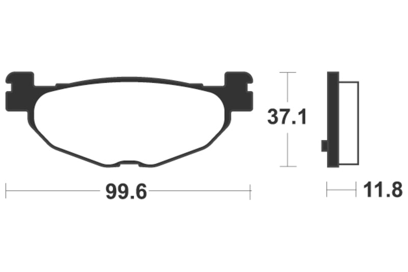 Tecnium Scooter Brake Organic Pad - ME312 1022673