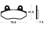 Tecnium Scooter Brake Organic Pad - ME314 1022674