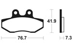 Tecnium Scooter Brake Organic Pad - ME317 1022675