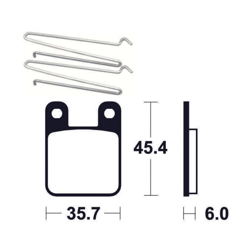 Tecnium Scooter Brake Organic Pad - ME319 1022677