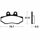 Tecnium Scooter Brake Organic Pad - ME323 1022678