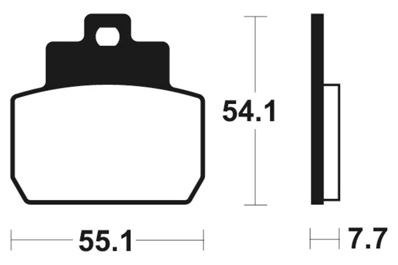 Tecnium Scooter Brake Organic Pad - ME331 1022680