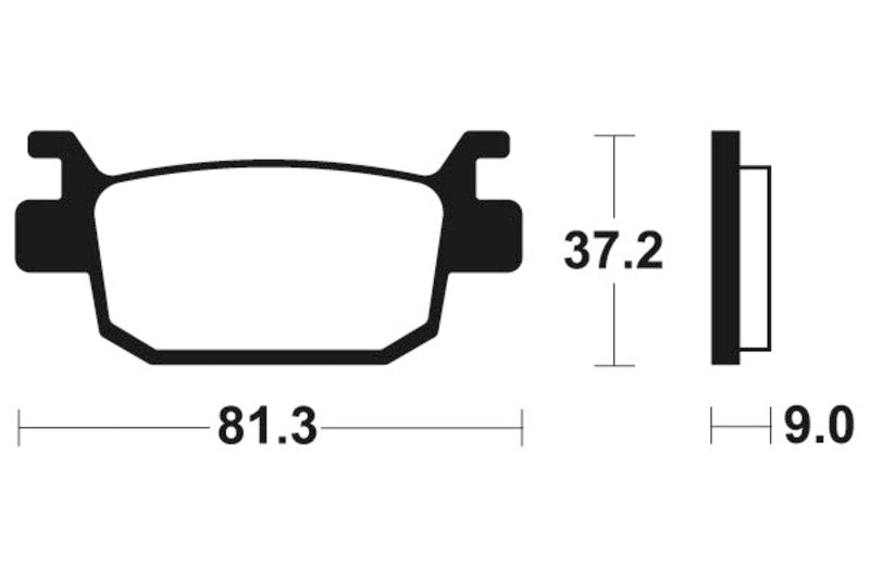 Tecnium Scooter Brake Organic Pad - ME332 1022681