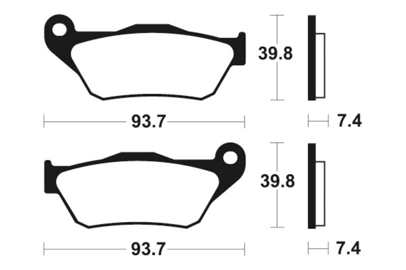 Tecnium Scooter Brake Organic Pad - ME337 1022682