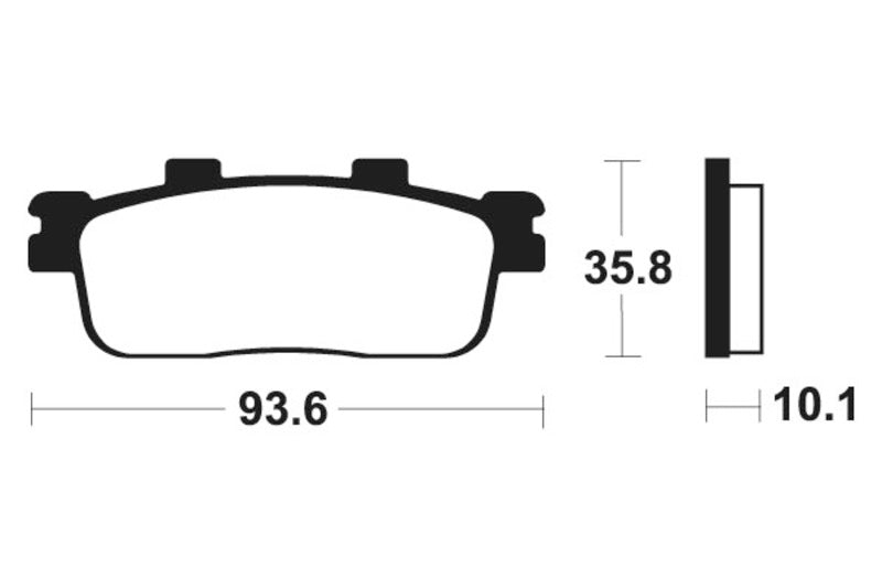 Tecnium Scooter Brake Organic Pad - ME347 1022684