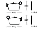 Tecnium Scooter Brake Organic Pad - ME361 1022687