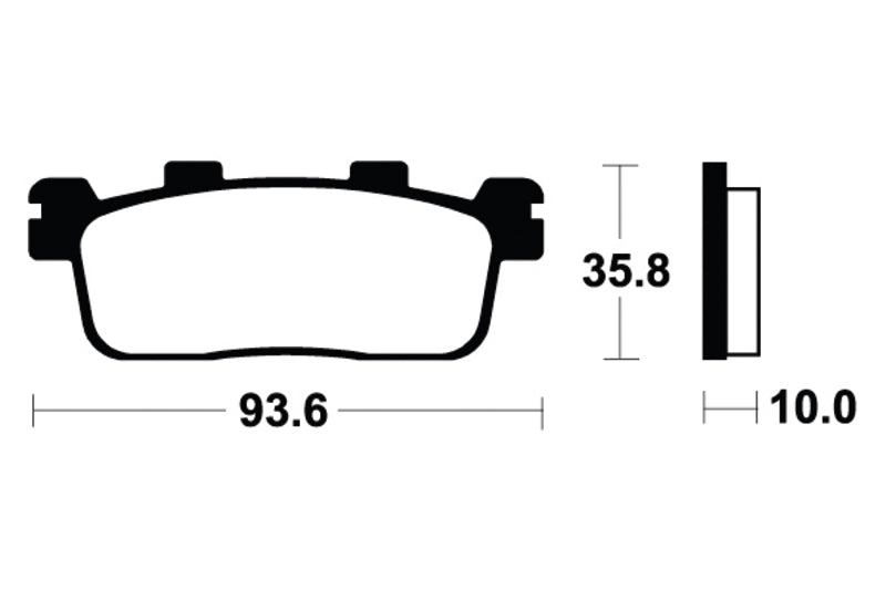 Tecnium Scooter Brake Organic Pad - ME363 1022688