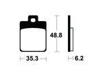 Tecnium Scooter Brake Organic Pad - ME368 1022689