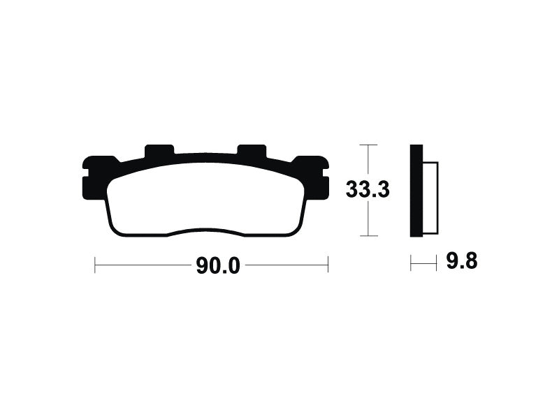 Tecnium Scooter Brake Organic Pad - ME371 1022690