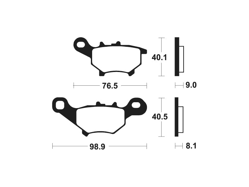 Tecnium Scooter Brake Organic Pad - ME374 1022692